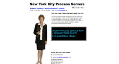 Desktop Screenshot of newyorkcityprocessservers.com