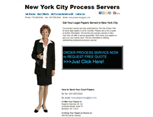 Tablet Screenshot of newyorkcityprocessservers.com
